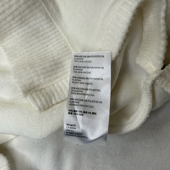 Anthropologie Saturday sunday White sweatshirt tie back - Picture 7 of 10